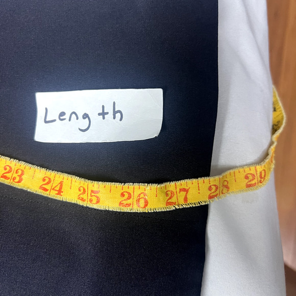 Markstone Womens Size 6 Black 100% Silk Gold Full Zip Shacket Jacket Blazer Vtg - Picture 9 of 12